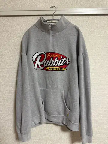 빅 자수 ] FR2 자수 로고 하프 지퍼 맨투맨 레어 모델 두꺼운 원단