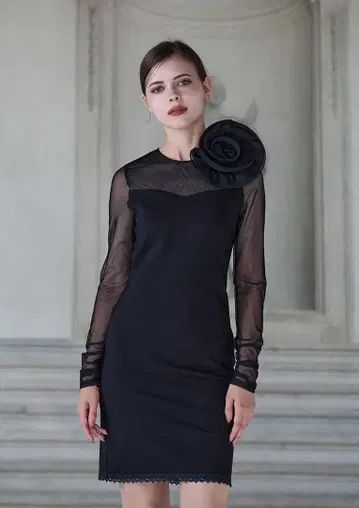 riu R짱 긴팔 원피스