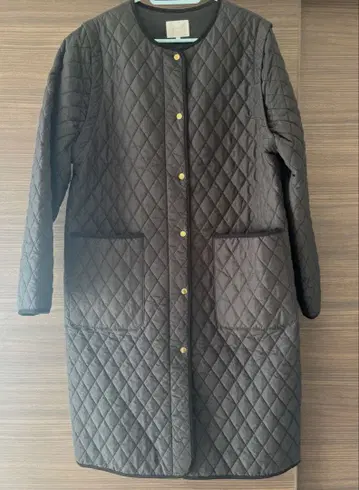 퀼팅 충전솜 코트 베스트 2way 블랙 LL