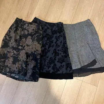 60대 70대 스커트 3점 모음 세트