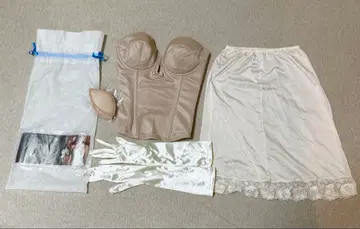 브라이덜 블룸 브라이덜 이너 세트 베이지 새틴