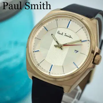 612 작동 폴스미스 시계 벨트 새상품 남성용 골드 블랙 데이트