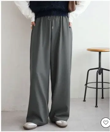 [새상품급] 드레이프감 이지 팬츠 와이드 팬츠 그레이