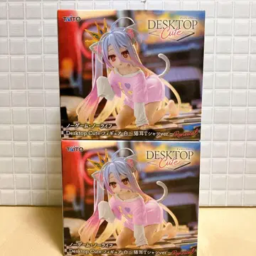 노 게임 노 라이프 시로 고양이 귀 T셔츠 ver. 2체 세트