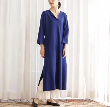 하우스 오브 로터스 미들 저지 카프탄 원피스