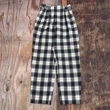 80s 맥레거 2턱 슬랙스 타탄 체크 VINTAGE