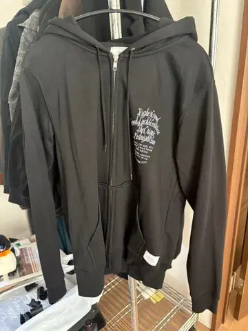 CRIMIE 블랙 후드티 사이즈 M
