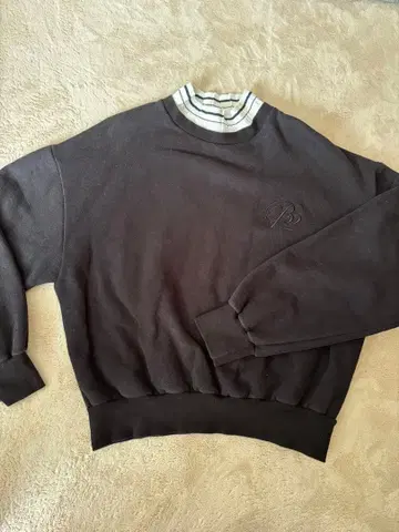 benecia12 골프 맨투맨 모크넥 블랙 프리 사이즈 겨울용