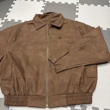 GRL 브라운 가죽 자켓