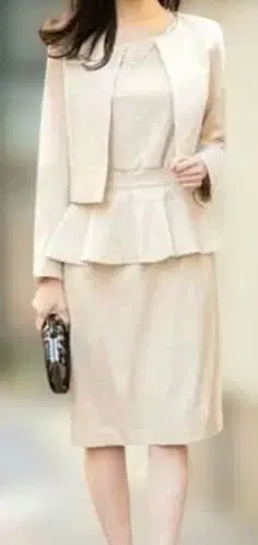 페플럼 원피스 수트