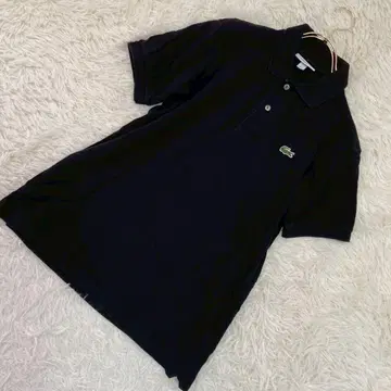 LACOSTE 피케 셔츠 블랙 US XS 원포인트 캐주얼