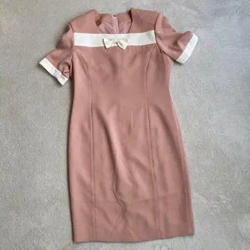 원피스, 자켓 세트, 라이트 핑크 오렌지