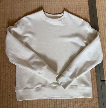 FACTELIER 화이트 맨투맨 여성용 38