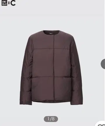 새상품급 UNIQLO C 울트라 라이트 다운 자켓 다크 브라운 L