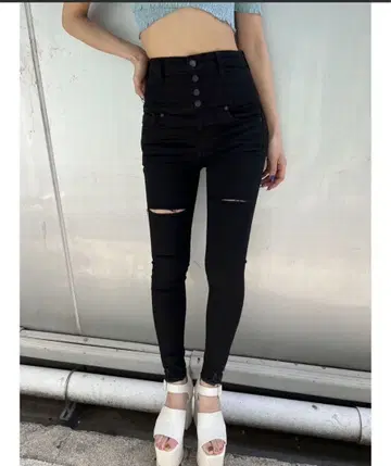 EMODA 하이컷 하이웨스트 스키니진 M