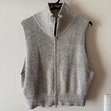 저널 스탠다드 풀 집업 니트 베스트