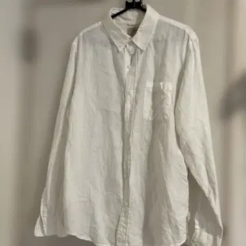 L.L.Bean 슬라이트 핏 린넨 셔츠 L-REG 화이트