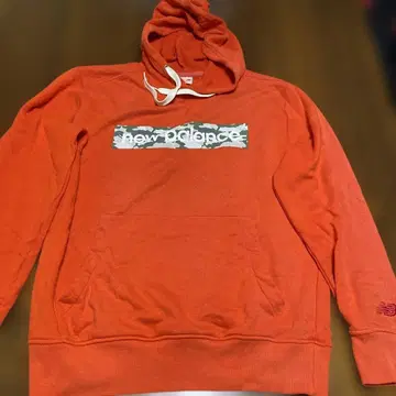 new balance 오렌지 후드티 L