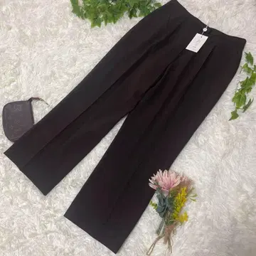 미사용 새상품 메토모다모 슬랙스 짙은 갈색 이탈리아제 빅 사이즈 XL