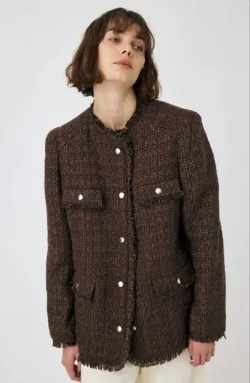 MOUSSY VELOUR 트위드 자켓