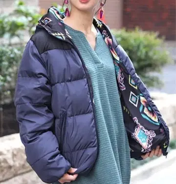 티티카카 리버서블 다운 자켓 프리 사이즈