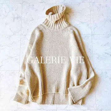 GALERIE VIE 갤러리 바이 파인 울 하이넥 니트