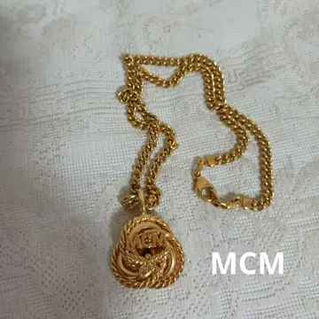 MCM 골드 컬러 목걸이