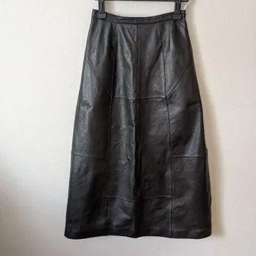 가죽제품 롱 스커트