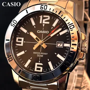 [CASIO] 카시오/남성용 손목시계/실버.블랙 색상/세련됨/멋짐