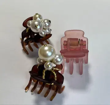 컴플렉스 비즈 작은 클립 3개