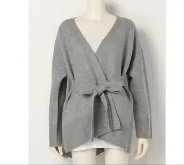 미라 오웬 그레이 가디건 100% 양모