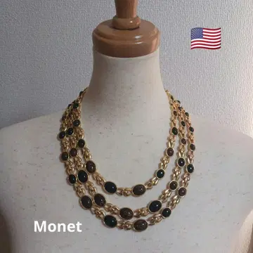 삼중 체인 목걸이