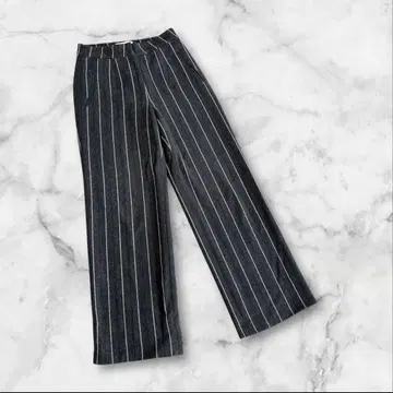 쉽스 x 신조운 하의 그레이 스트라이프 두꺼운 원단 S 사이즈 일본제 모