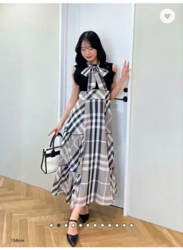 An MILLE 빅 체크 도킹 op 블랙