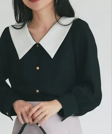 라 부티크 봉봉 긴팔 블라우스