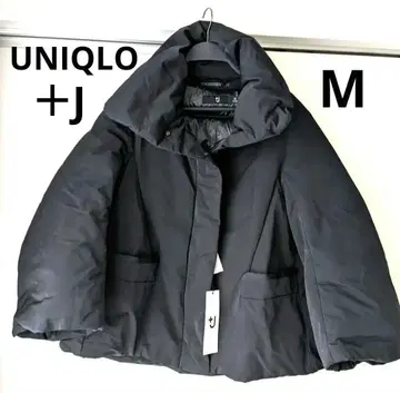 미사용 새상품 UNIQLO +J 하이브리드 다운 자켓 블랙 M