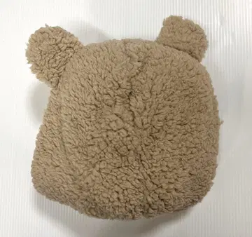 toujours ensemble 베이지 보아 후드 부착 곰돌이 후드