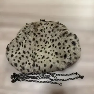 고트 퍼 가마구치 숄더백 / 가마구치 / 사선 가케 체인 백