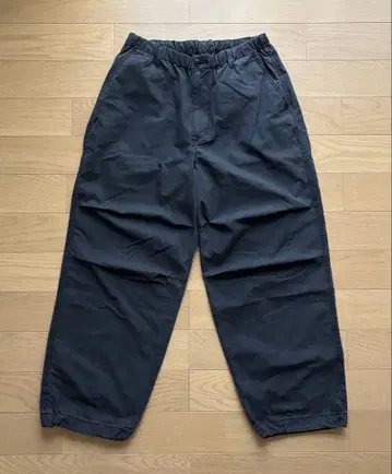 와이드 파라슈트 팬츠 데님