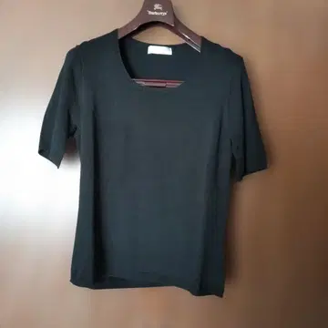 CORDIER 블랙 반팔 니트