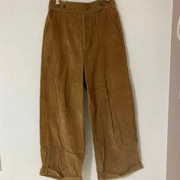 BLANCA 브라운 코듀로이 와이드 팬츠 SCOT CLUB