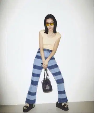 [SLY] 패치 워크 플레어 팬츠