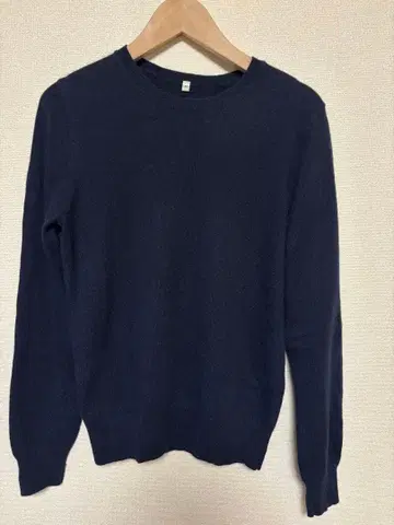 캐시미어 100% 네이비 긴팔 스웨터 M