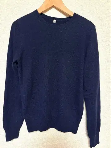 캐시미어 100% 네이비 긴팔 스웨터 M