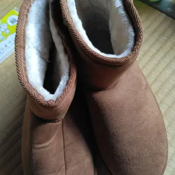 브라운 스웨이드 숏부츠 L 사이즈