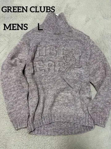 새상품급 GREEN CLUBS 남성용 L 하이넥 스웨터