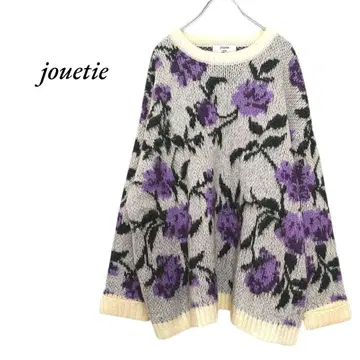 jouetie 자카드 패턴 니트 아이보리 쥬에티