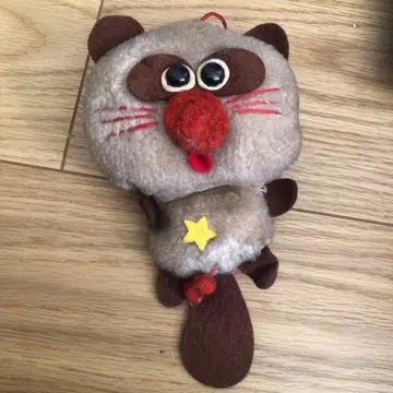 레트로 너구리 봉제 인형