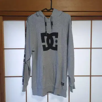 DC 그레이 후드티 후드 부착