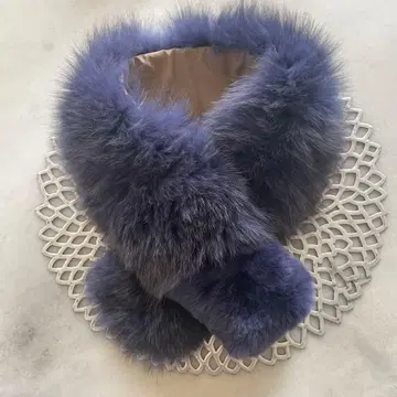 퍼플 퍼 넥워머